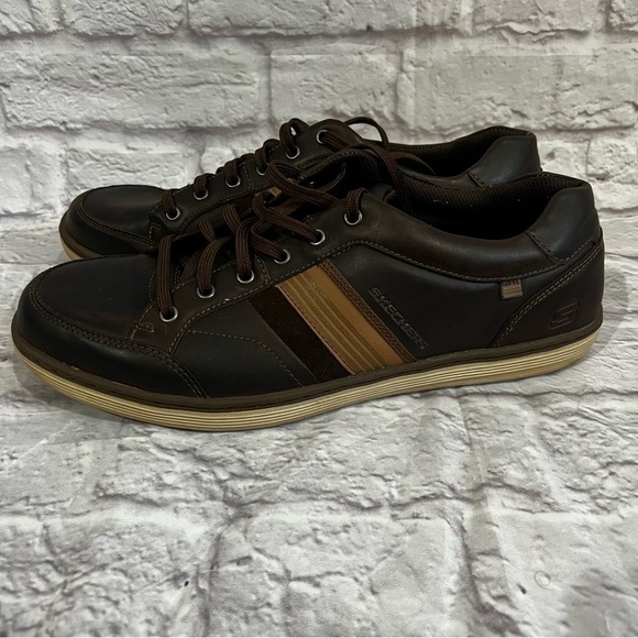 Skechers Mens Relaxed Fit: Sorino - Duarte sneaker lace up shoes sz 11 leather - Picture 1 of 8